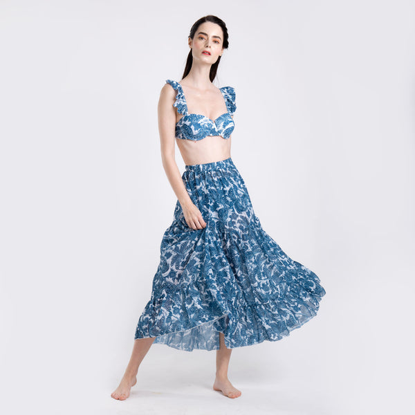 BLUE DRAGONFLY TWO PIECE + SKIRT