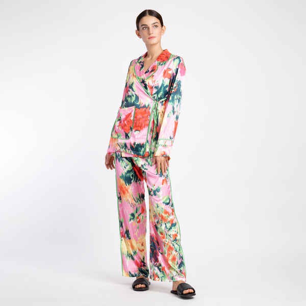FLORAL LONG SILK ICE