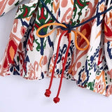 MULTICOLOR KIMONO SET