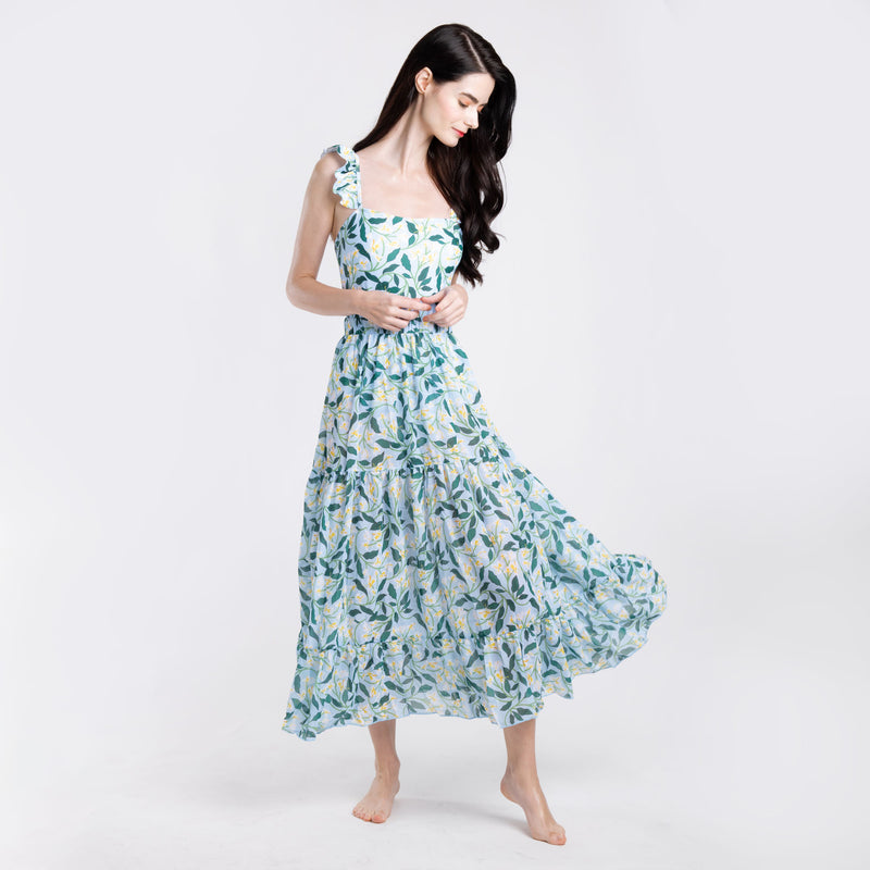 BLUE FIOR DI LIMONE + SKIRT