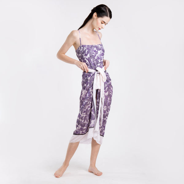 PURPLE PEEKABOO + SARONG
