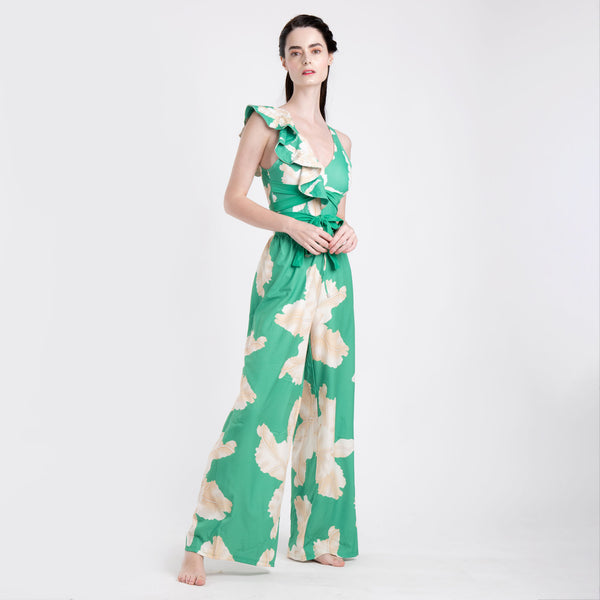 ASYMMETRICAL GOLDEN LEAF + PANTS