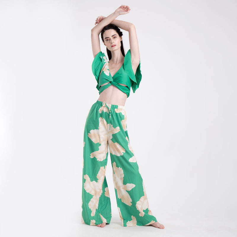 RUFFLED GOLDEN LEAF + PANTS