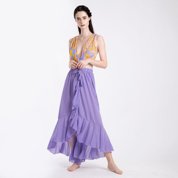 PURPLE AUTUMN PEEKABOO + SKIRT