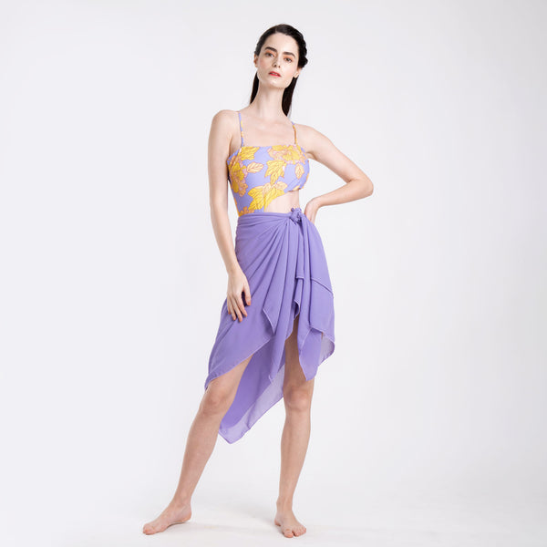 PURPLE AUTUMN CUTOUT + SARONG
