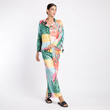 HAWAIIAN LONG SILK SATIN