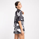 BLACK & WHITE DOTTED SHORT