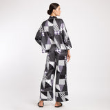 BLACK & WHITE DOTTED LONG