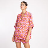 NEON APRICOT SILK SATIN