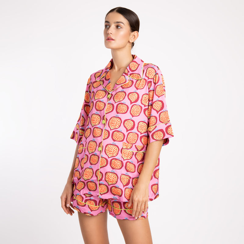 NEON APRICOT SILK SATIN