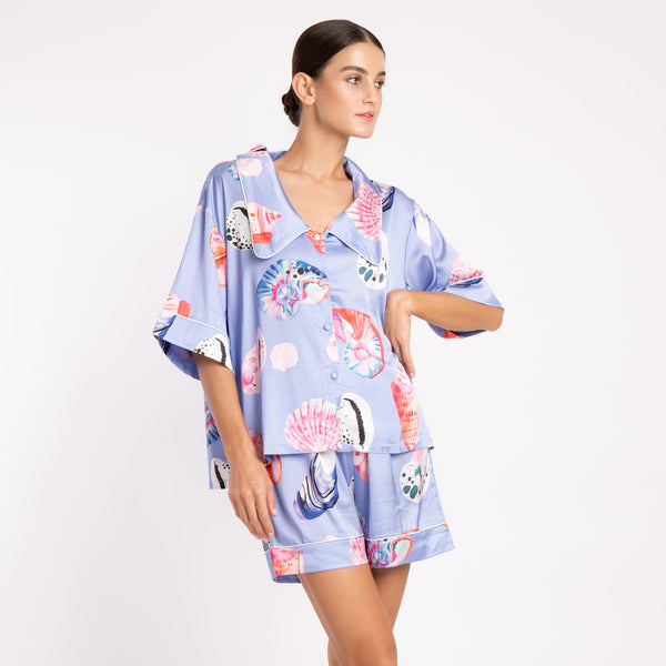 UNDER THE SEA SILK SATIN