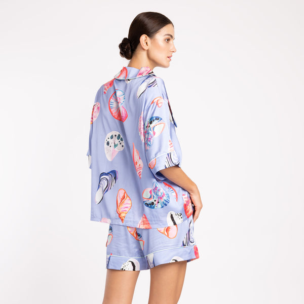 UNDER THE SEA SILK SATIN