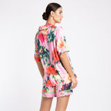 FLORAL SHORT SILK ICE