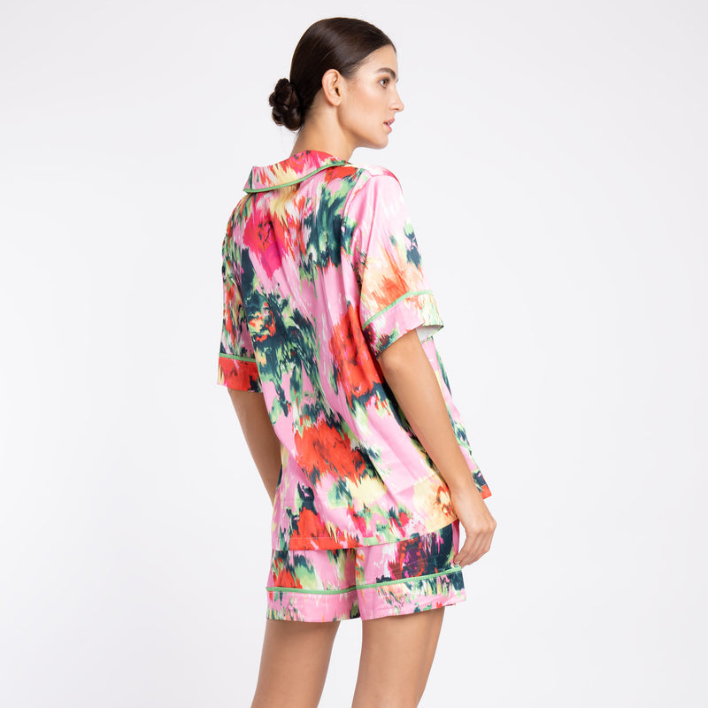 FLORAL SHORT SILK ICE