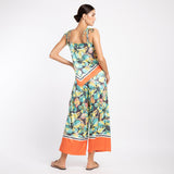 PRINTED SCARF PANTS SET