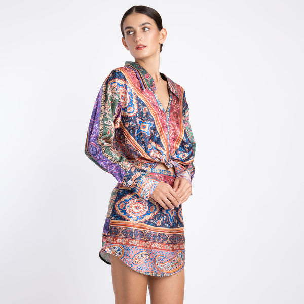 ROYAL PATCHES SKIRT SET