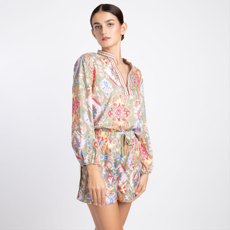 PRINTED GRAPHIC SHORT SET