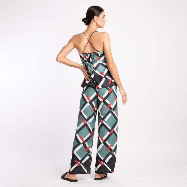 GEOMETRIC SLING PANTS SET