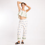 FLORAL PATTERN CROP SET