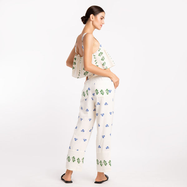 FLORAL PATTERN CROP SET