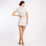 SPRING DAINTY CROP SKIRT SET