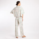 GREEN LINES LONG SET