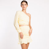 YELLOW GINGHAM SKIRT