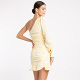 YELLOW GINGHAM SKIRT