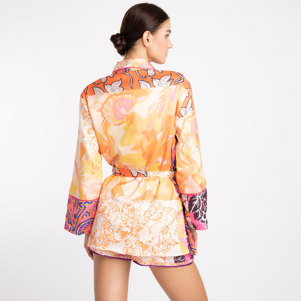 PRINTED KIMONO SET