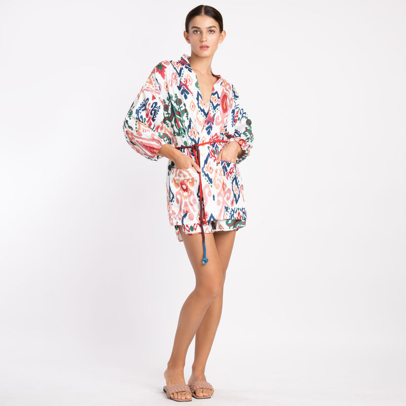 MULTICOLOR KIMONO SET