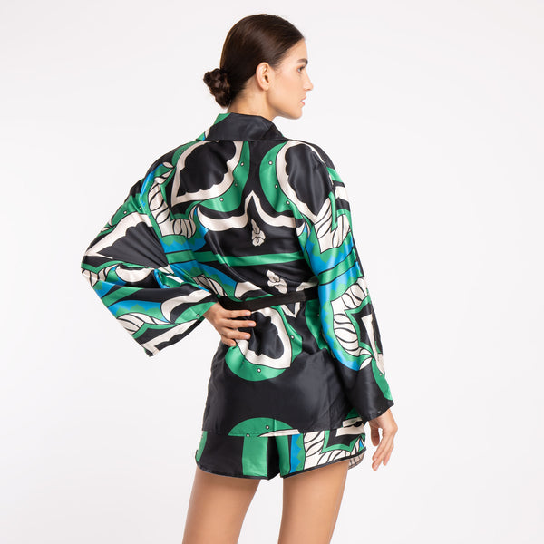 ROYAL KIMONO SHORT SET