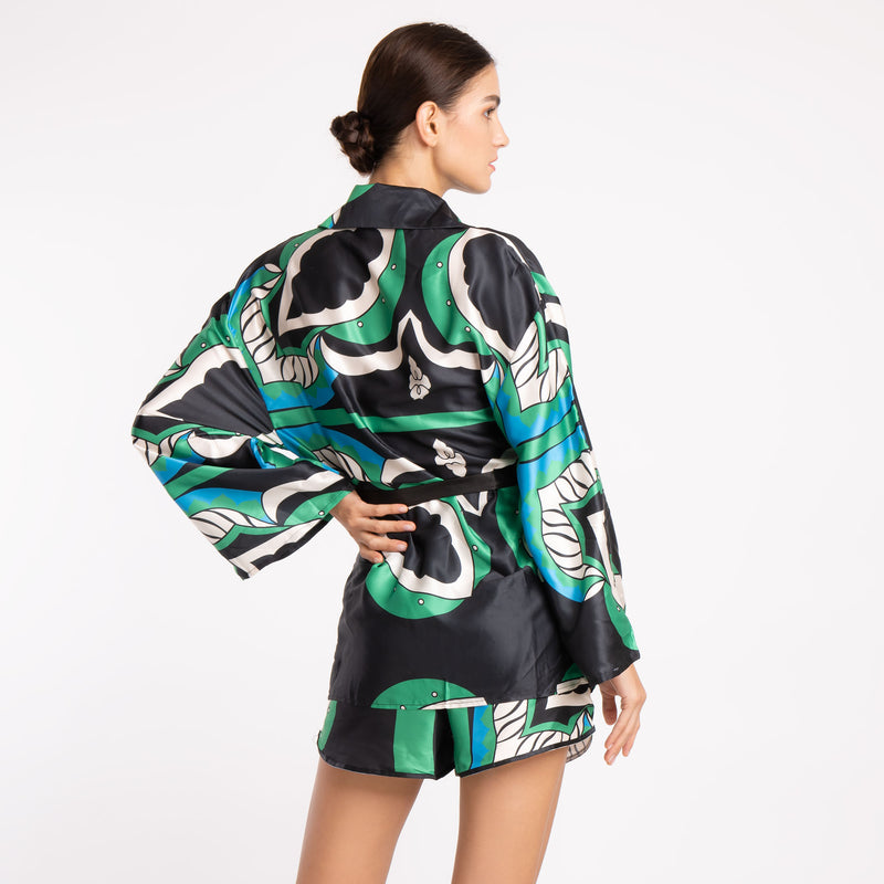 ROYAL KIMONO SHORT SET