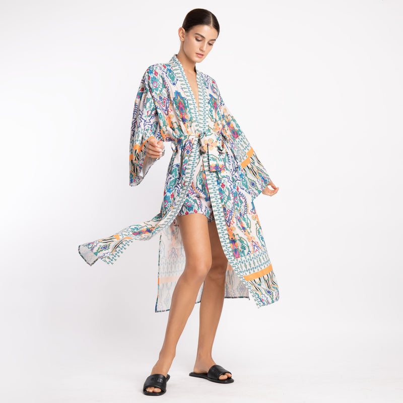 PATTERN KIMONO SET