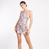 FLORAL BACKLESS DRESS