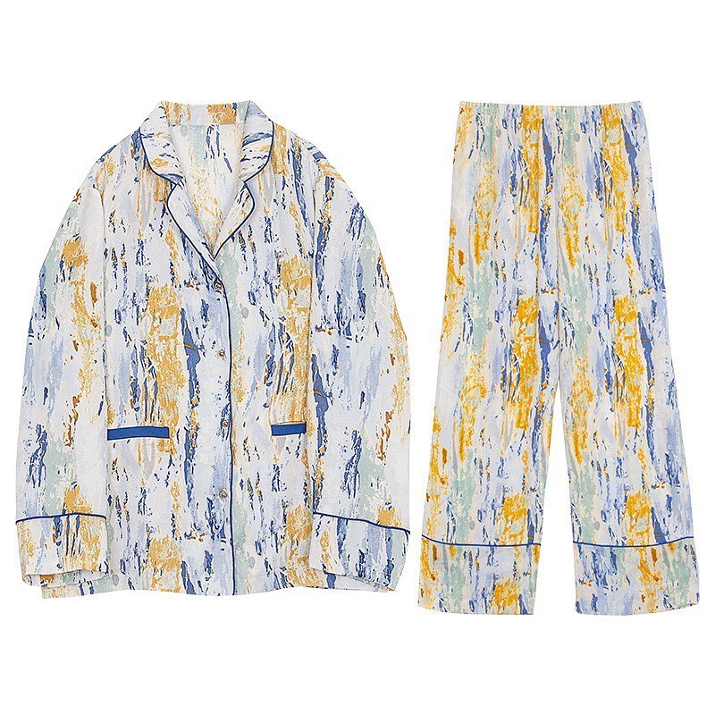 RUSTIC ABSTRACT SILK SATIN